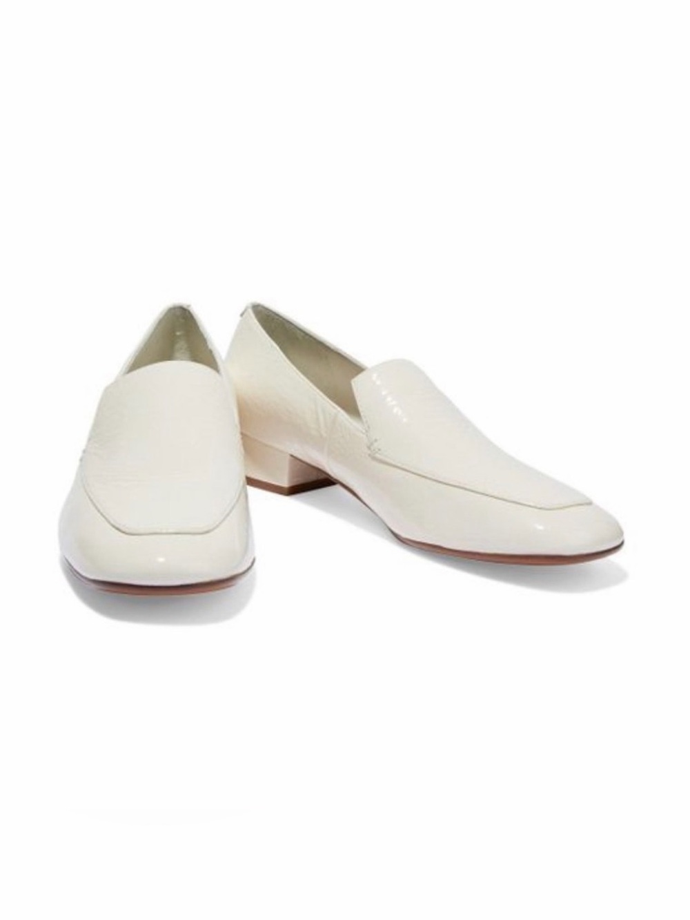 Vince Fauna patent loafers cream size 9.5